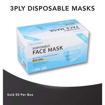 3-Ply Disposable Masks